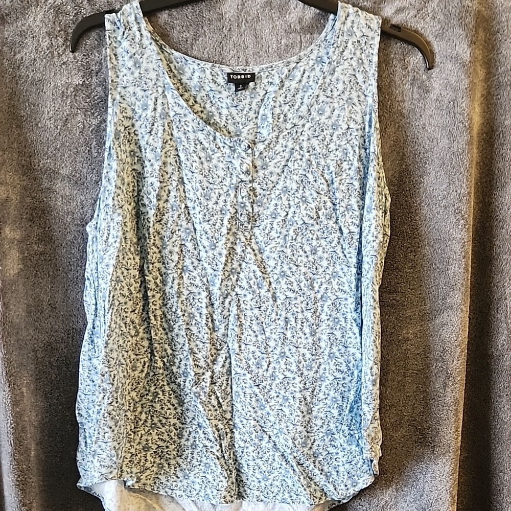Torrid Blue Sleeveless Women's Top